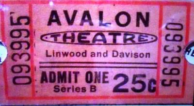 Avalon Theatre - Old Ticket From Jerome